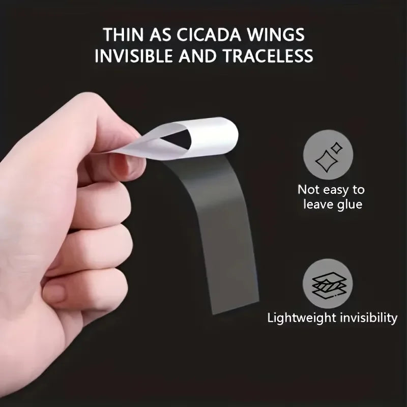 YITAPE 108-Piece Invisible Double-Sided Clothing Tape - Anti-Slip Body Tape Strips for Dresses, Bras & Strapless Outfits, 1.2 × 8.5 cm