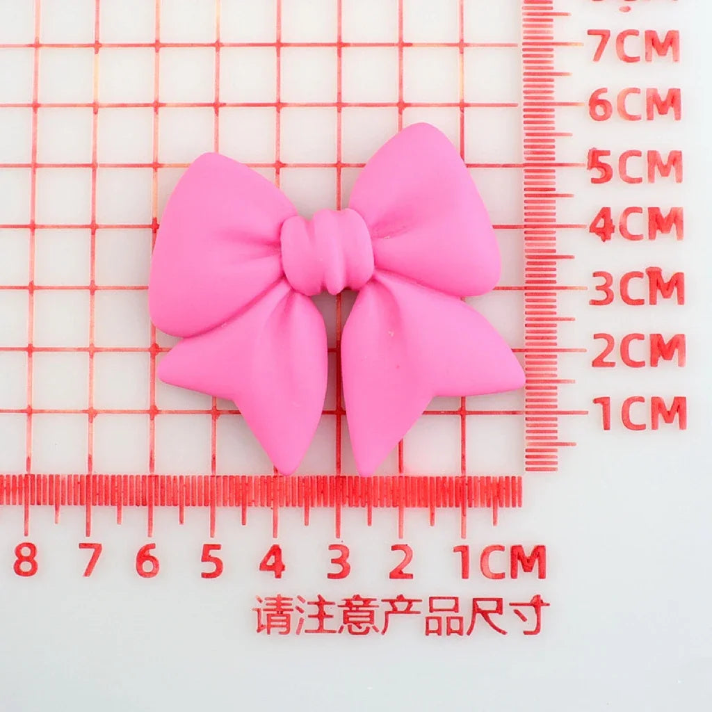 2Pcs Metal Full Diamond Bow Heart Mirror Handbag & Parfum Bottle Phone Case Decoration – Flat Back DIY Craft Accessories