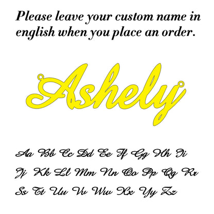 Personalized Gold Name Necklace - Custom Handmade Lip Chain Jewelry Gift for Women, Moms & Birthdays
