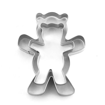 Christmas Hug Bear Cookie Cutter Mold – Bear Shape Baking Tool for Cookies, Cakes, Fudge & Sugarcraft Decorating