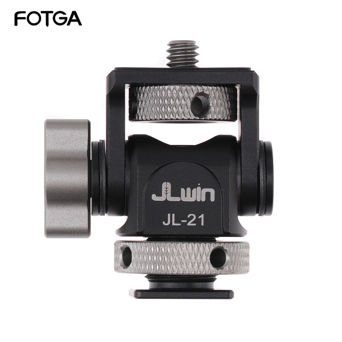 FOTGA Cold Shoe Monitor Mount Bracket – Universal QR Plate for DSLR/SLR Camera, Monitor, and Speedlite, 3KG Payload