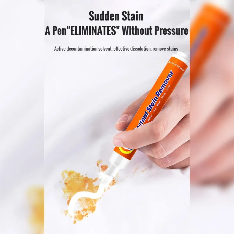 Portable Stain Remover Pen - Water-Free Emergency Fabric Cleaner for Quick Spot Removal