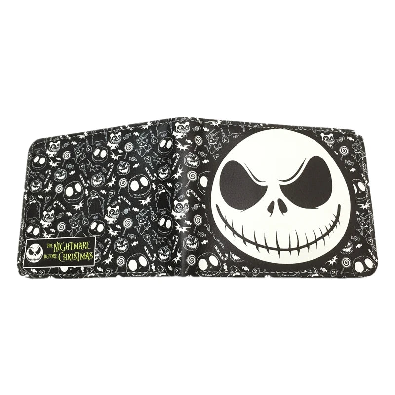 The Nightmare Before Christmas PU Leather Wallet — Credit Card Holder Purse with Coin Pocket, New Arrival