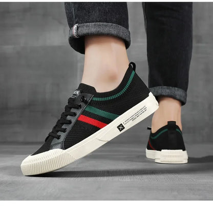 Luxury Men's Casual Sneakers – Fashionable Breathable Mesh Walking Loafers, Outdoor Flats Zapatos Para Hombres