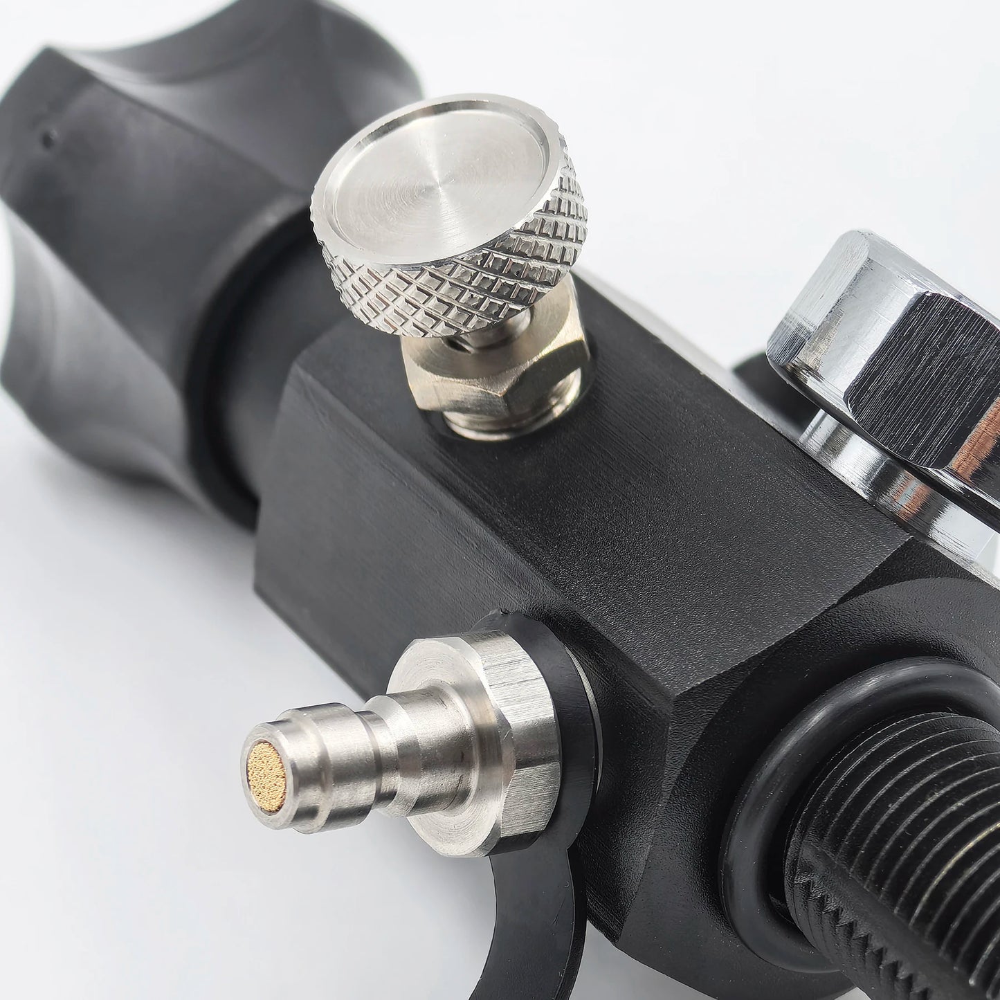 HPA Compressed Air Tank Charging Valve – Scuba Filling Station Hose with Gauge (20in, M18x1.5 or 5/8"-18UNF, 4500Psi/300Bar)