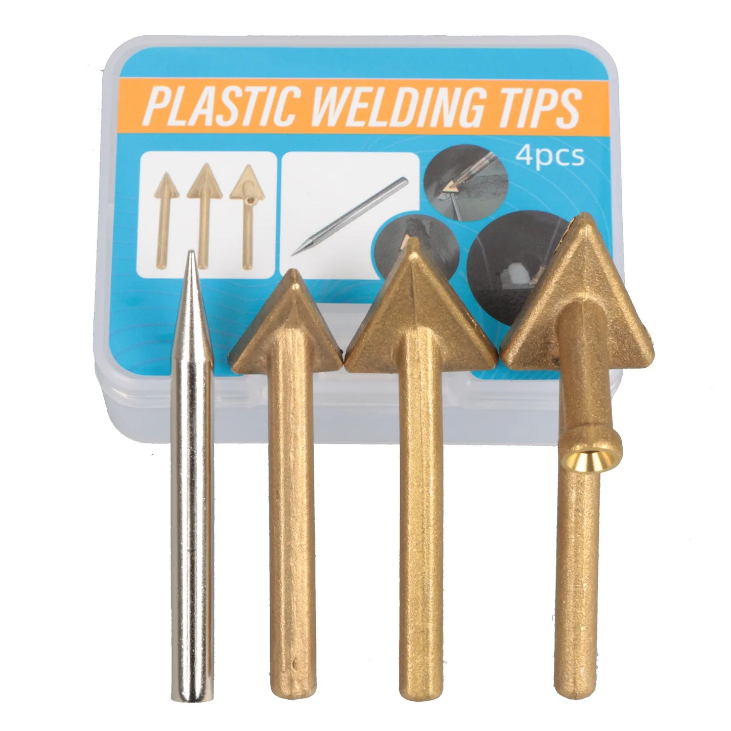 Plastic Repair Soldering Iron Tip - Copper Triangular Smoothing Head for 60W Welding Kit