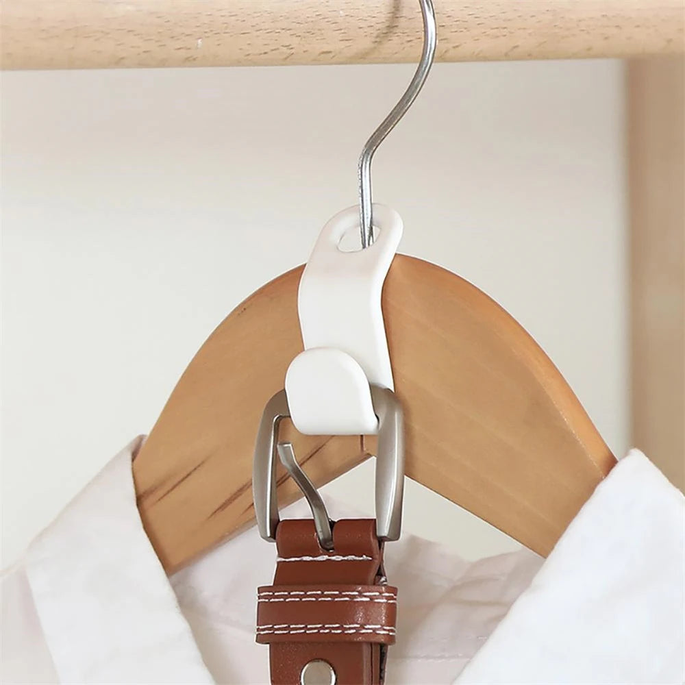 Rotatable Tie Hanger – 20-Row Skidproof Necktie & Belt Organizer Rack for Closet Storage
