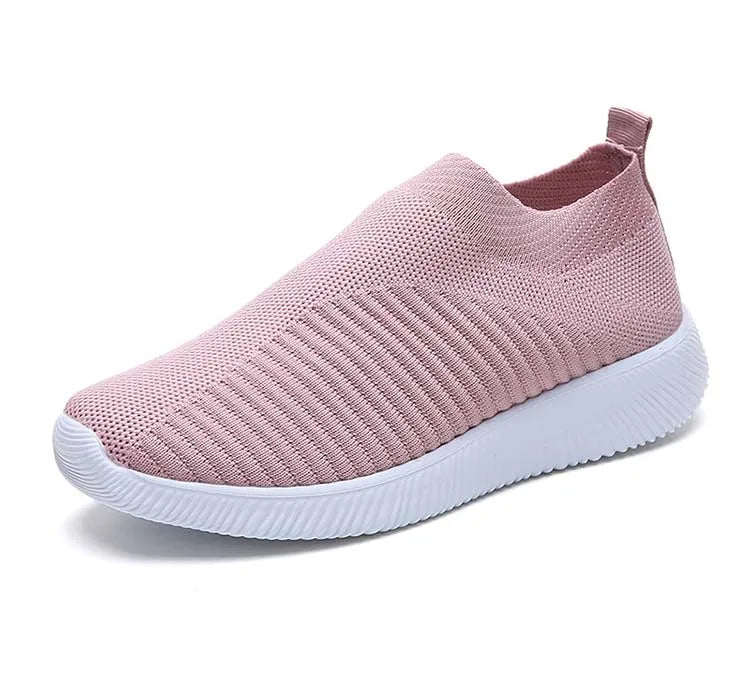 Women’s Fashion Sneakers — Casual Walking Flat Platform Sock-Style Chunky Slip-On Shoes