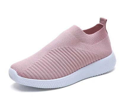 Women’s Fashion Sneakers — Casual Walking Flat Platform Sock-Style Chunky Slip-On Shoes