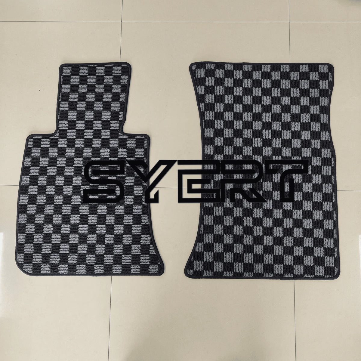 BMW 3-Series E90 Floor Mats - Checkerboard Anti-Slip Carpet Mats for 2006–2012 LHD Models, All-Weather Protection