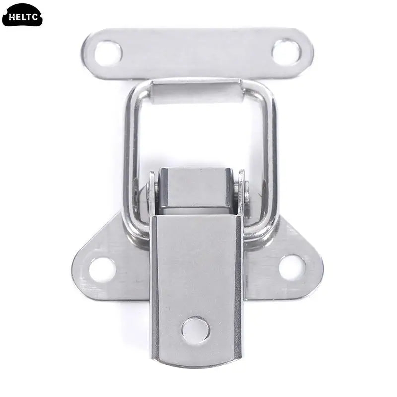 Stainless Steel 304 Locking Latch - Metal Toggle Catch Clasp with Loaded Hinges for Toolbox, Box & Furniture Hardware Accessories