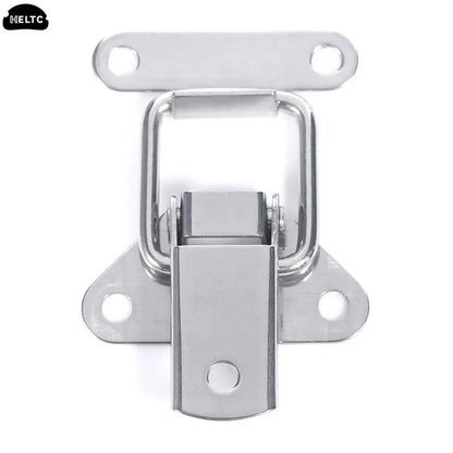 Stainless Steel 304 Locking Latch - Metal Toggle Catch Clasp with Loaded Hinges for Toolbox, Box & Furniture Hardware Accessories