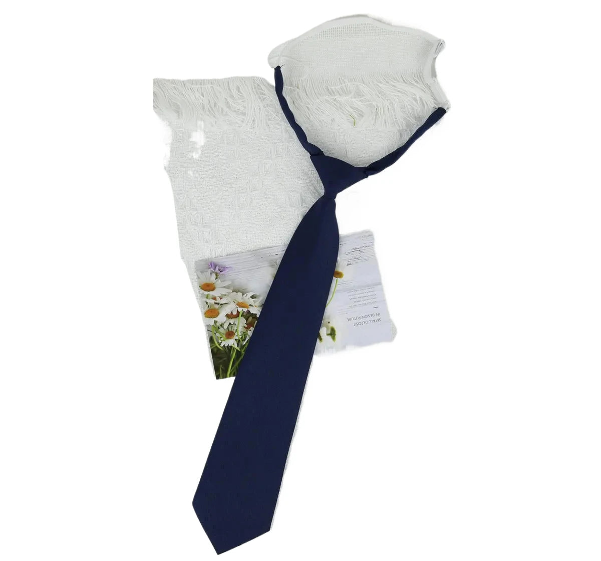 Lazy JK Small Necktie – Korean Style Solid Black, Wine Red, Dark Blue Uniform Ties for Girls & Students