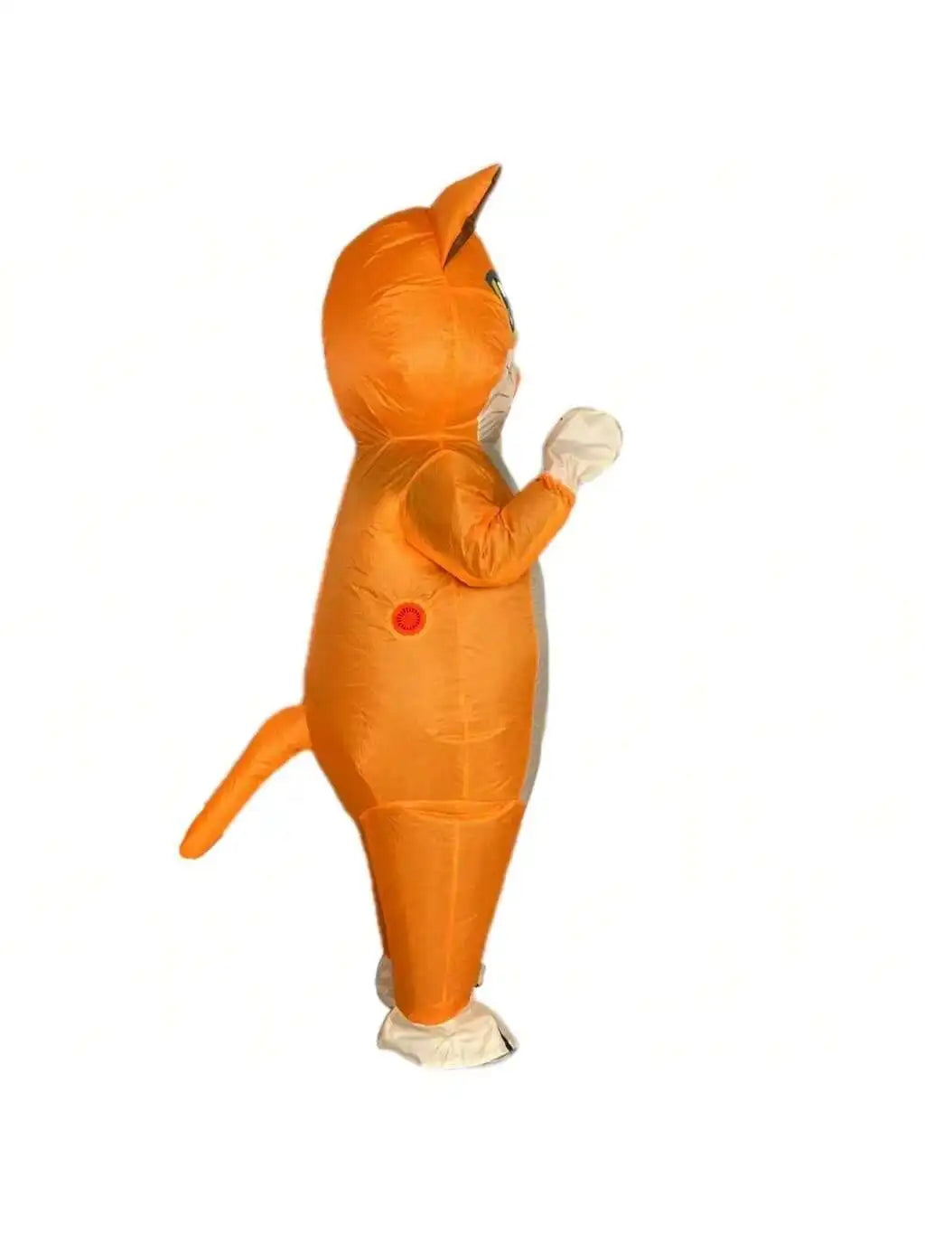 Auto-Inflatable Cat Costume – Waterproof Lightweight Full-Body Jumpsuit for Adults & Kids Cosplay with Detachable Fan