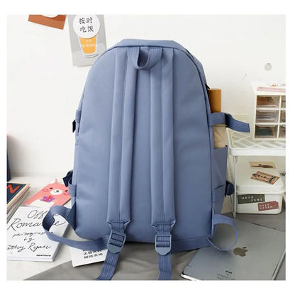 Women Fashion Backpack Set – Waterproof High-Capacity College Laptop School & Travel Bag for Trendy Girls