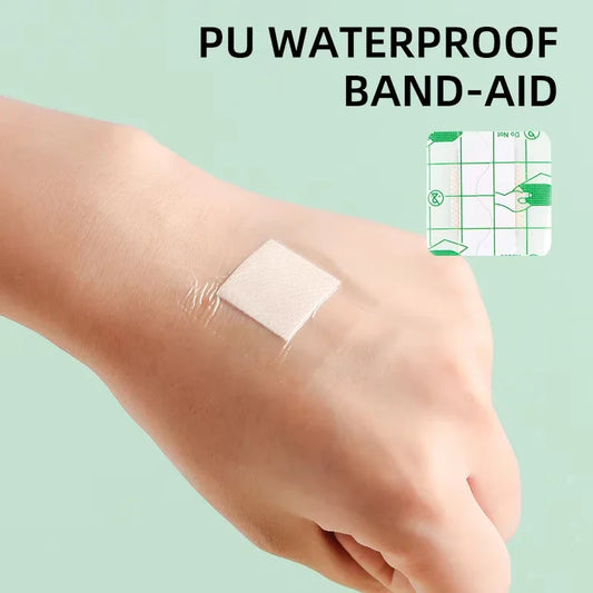 Transparent PU Square Bandages - 50PCS Waterproof Adhesive Protective Wound Stickers 38x38mm