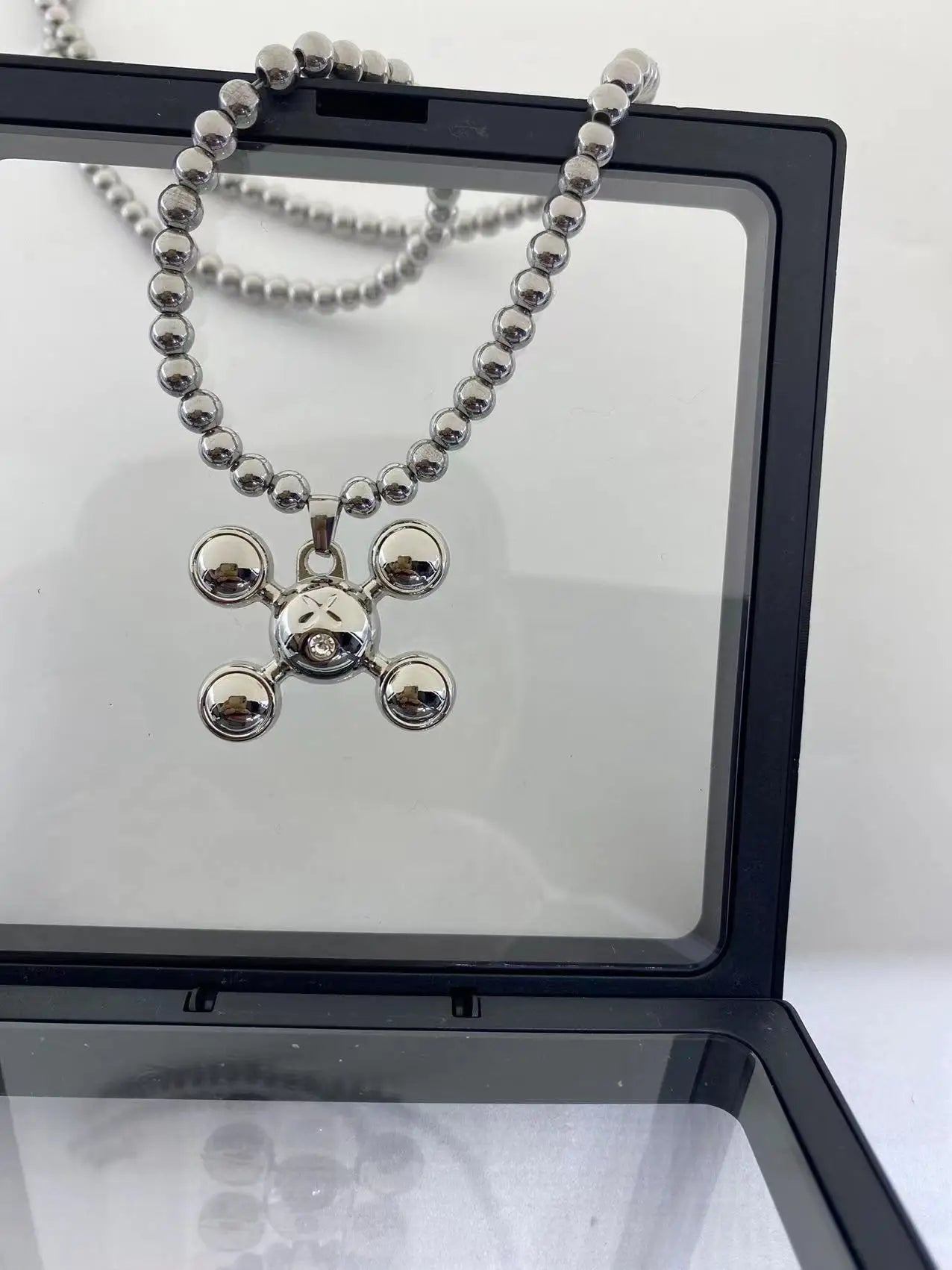Quad Ball Pendant Necklace - Hip Hop Style Stainless Steel Jewelry for Men & Women, Fashion Personality Collection