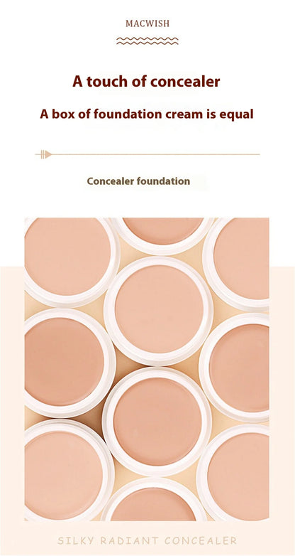Waterproof Full Coverage Concealer – Natural Finish Foundation for Tattoos, Scars, Dark Circles, Acne, and All Skin Types
