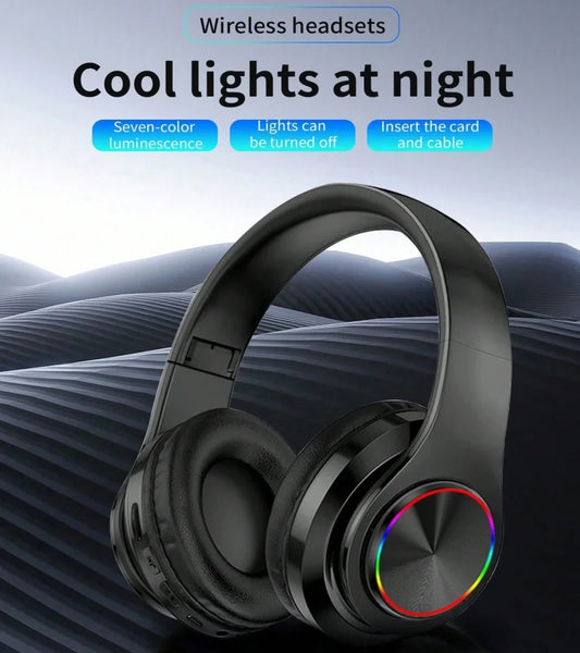B39 Wireless Bluetooth Headphones - Noise Cancelling Stereo Headset with Microphone for Gaming & Sport