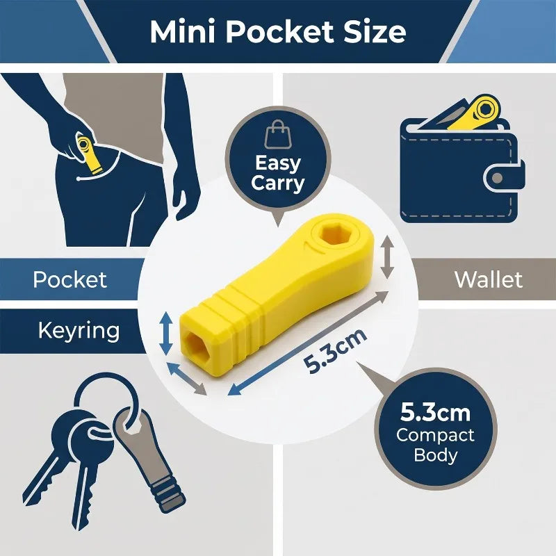 Mini Ratchet Screwdriver - Portable Hex Drive Handle for Tight Spaces, Watch & Glasses Repair