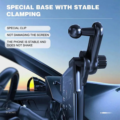 Universal Car Display Phone Holder - Dashboard Mount for Tesla, BYD & Zeekr Models