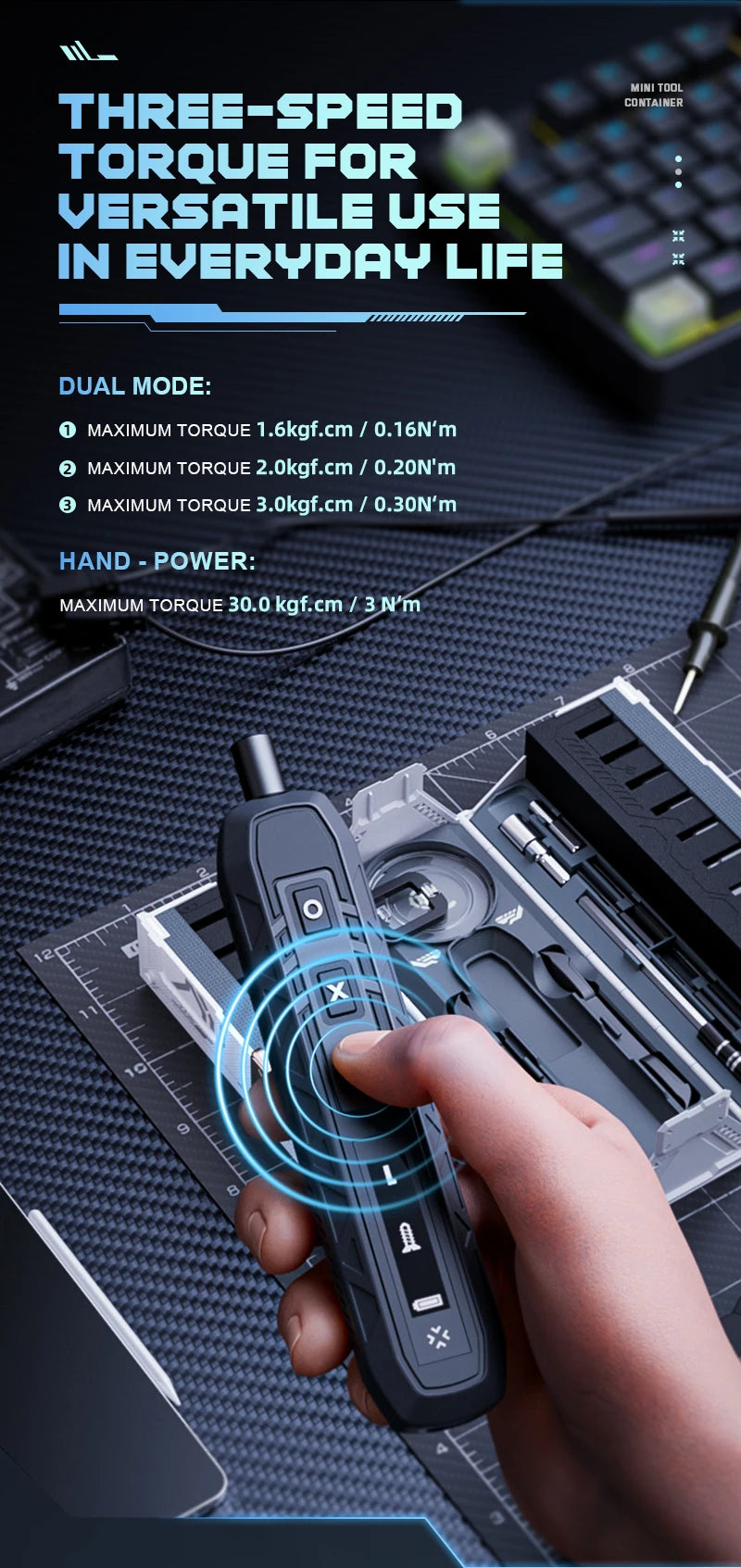 JAKEMY JM-8193 180-in-1 Electric Screwdriver Set – Precision Cordless Tool with Magnetic Bits for Phone, Glasses & Electronics Repair
