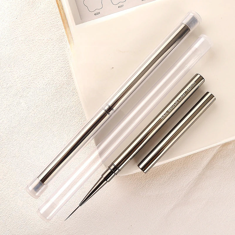 Nail Art Liner Brushes – Striping & Drawing Pens for Elongated Lines, 6–25mm Professional Manicure Design Tools