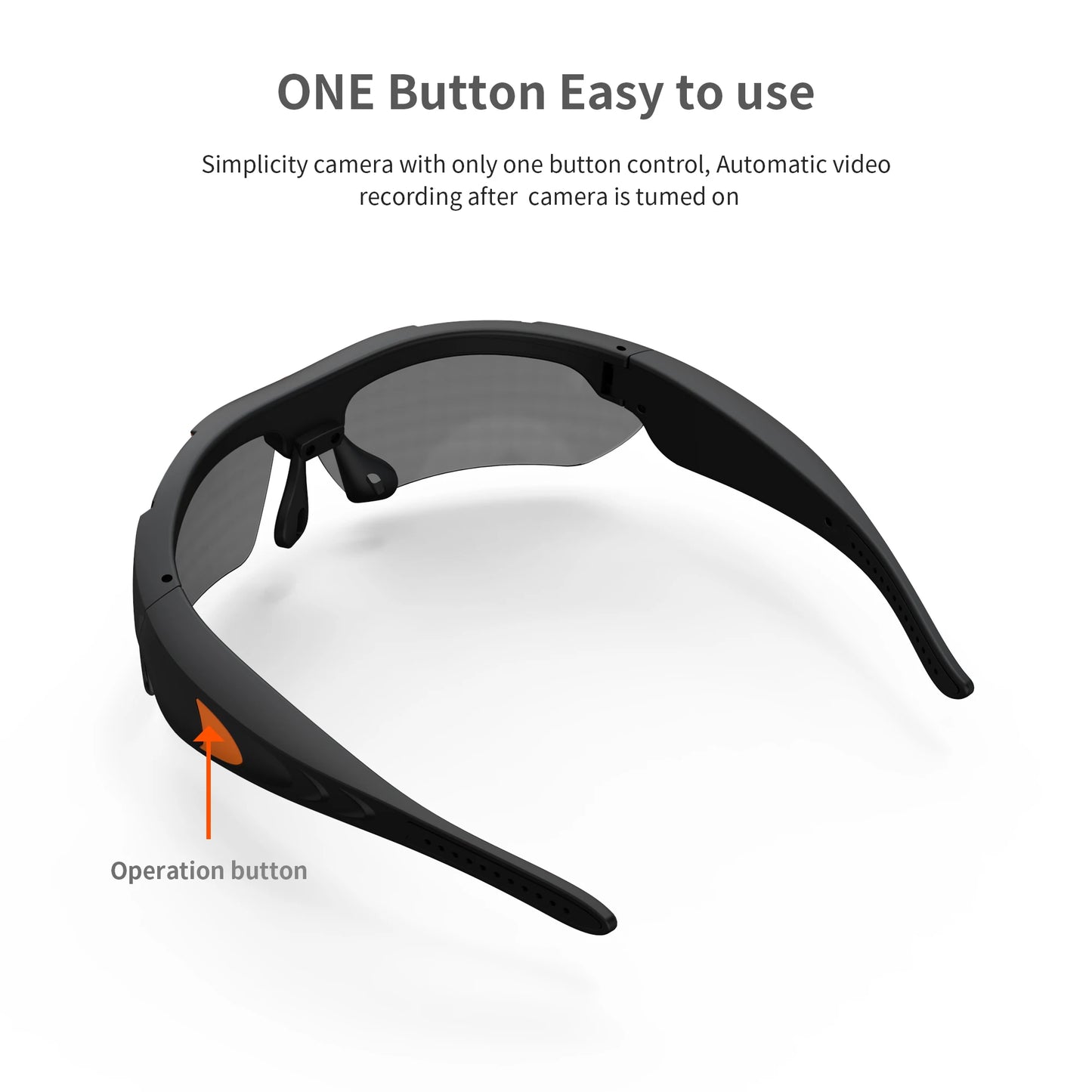 HD 1080P Mini Glasses Camera – Outdoor Bicycle, Motorcycle Security, Polarized Lens Sunglasses with Video Camera Sports Cam