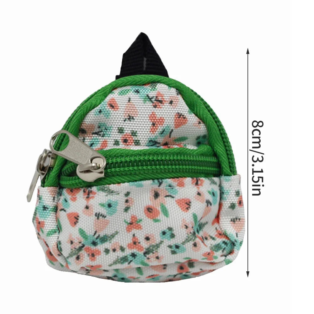Labubu Doll Canvas Backpack – Cute Simulation Pet Bag for 15–17cm Dolls