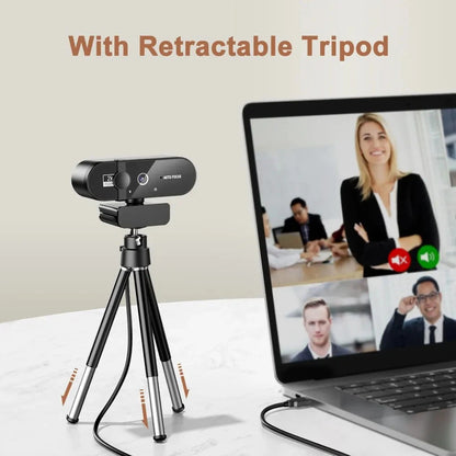 4K Webcam with Microphone - 1080P Mini Camera, 2K Full HD, Auto Focus for PC, Laptop, Video Shooting
