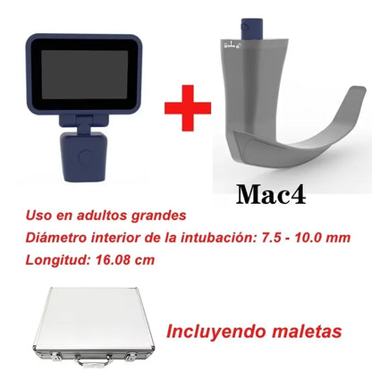 3.5-Inch Touch Screen Video Laryngoscope with Reusable Sterilizable Blades – Digital Laryngoscope, Mexico Warehouse Delivery