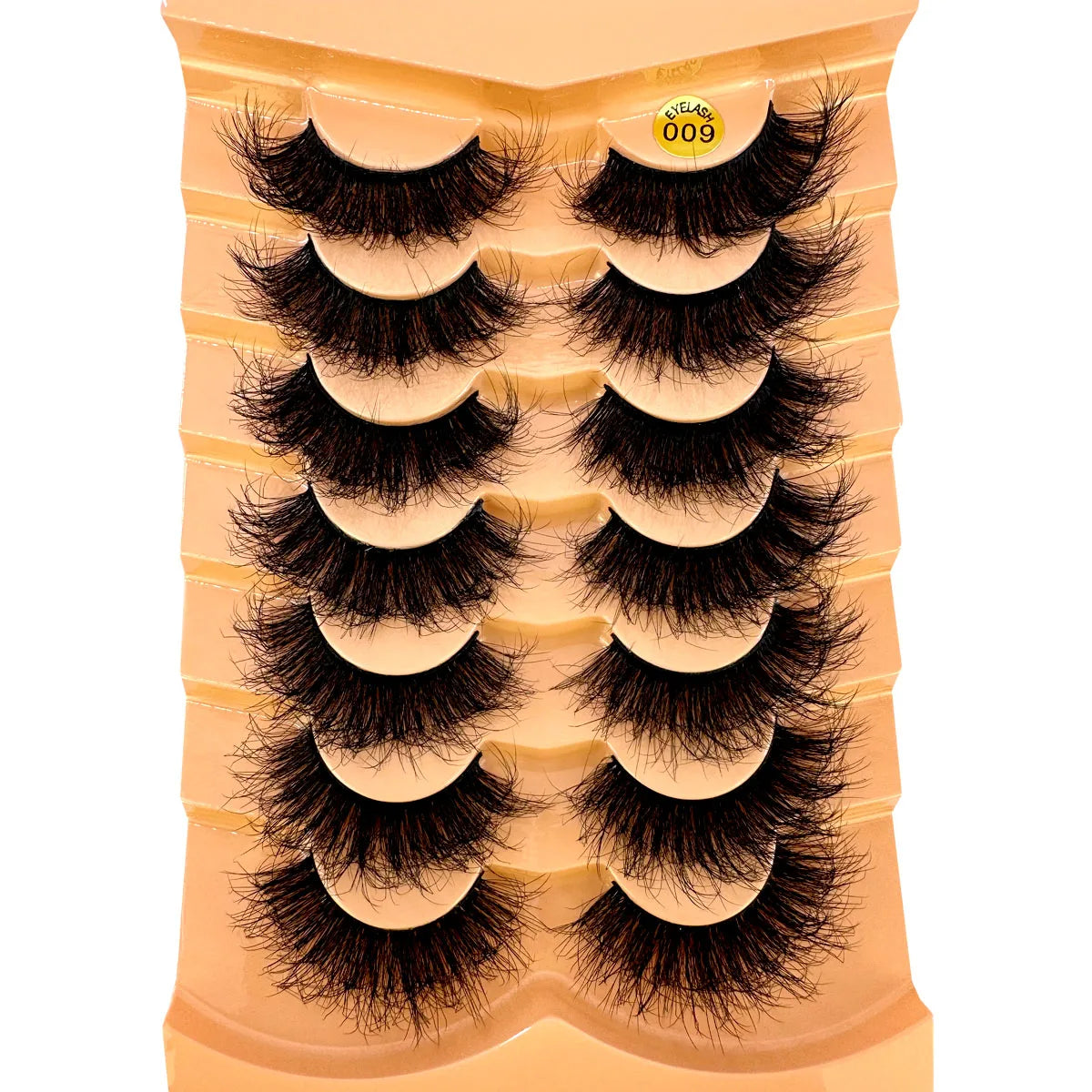 7 Pairs 3D Mink Fur False Eyelashes – Thick Short Dramatic Natural Look Makeup Lashes Wholesale