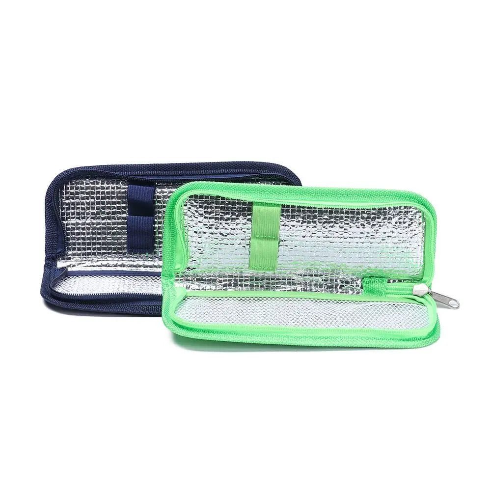 Portable Insulin Cooling Bag – Oxford Thermal Insulated Medical Cooler, Diabetic Pill Protector Travel Case
