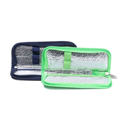 Portable Insulin Cooling Bag – Oxford Thermal Insulated Medical Cooler, Diabetic Pill Protector Travel Case