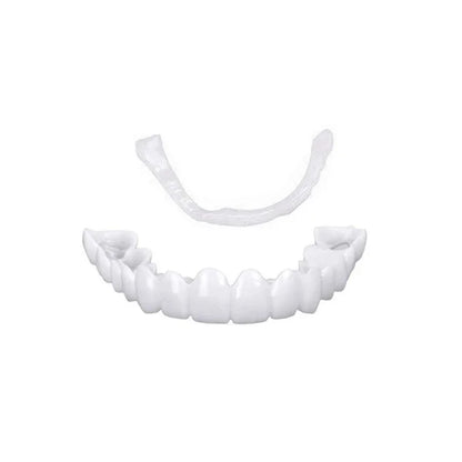 White Fake Teeth Cover – Whitening & Interdental Gap Decor, Portable Braces for Aesthetic Dental Beauty