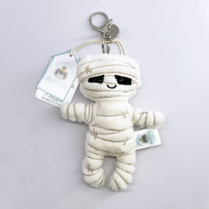 Cute Golf Ball Plush Keychain - Grape Jellyfish Hippo Elephant Bag Charm Mini Plush Toy Collection