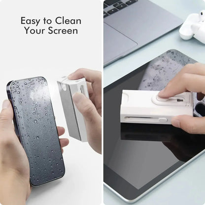 8-in-1 Computer Cleaning Kit: Microfiber Screen Cleaner, Earphone Cleaning Brush, Keycap Puller, and More - Camera, Tablet, Tools Included