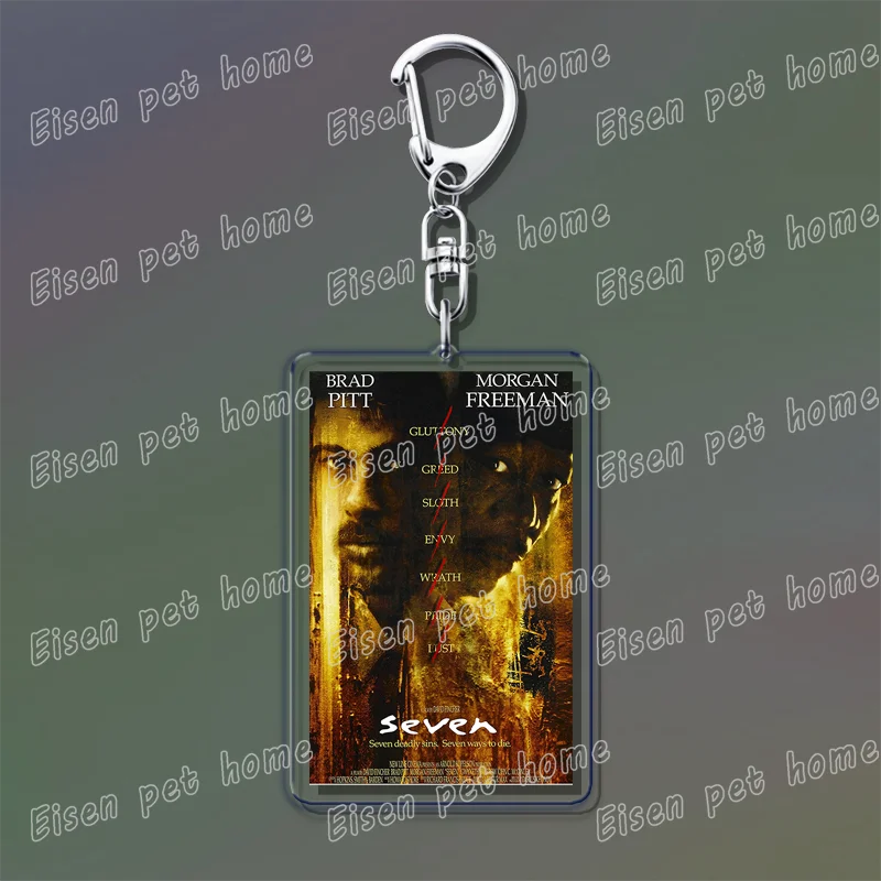 Classic Movie Keychains – Jaws, Fight Club, Avatar Pendant Key Rings for Bags & Fan Gifts
