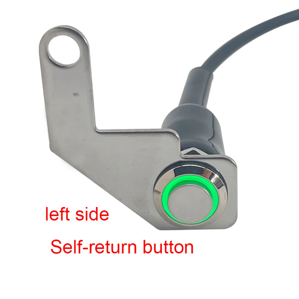 12V LED Waterproof Motorcycle Handlebar Switch – Manual Reset Button