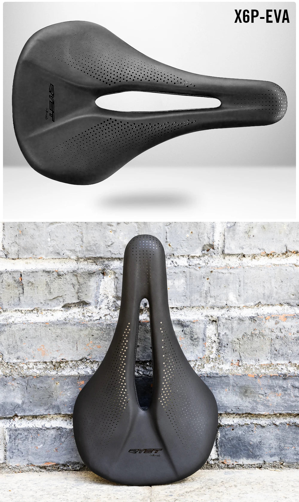 RYET 3D Printed Carbon Bike Saddle — 140/143mm Lightweight Road & MTB Cycling Seat with EVA Cushion