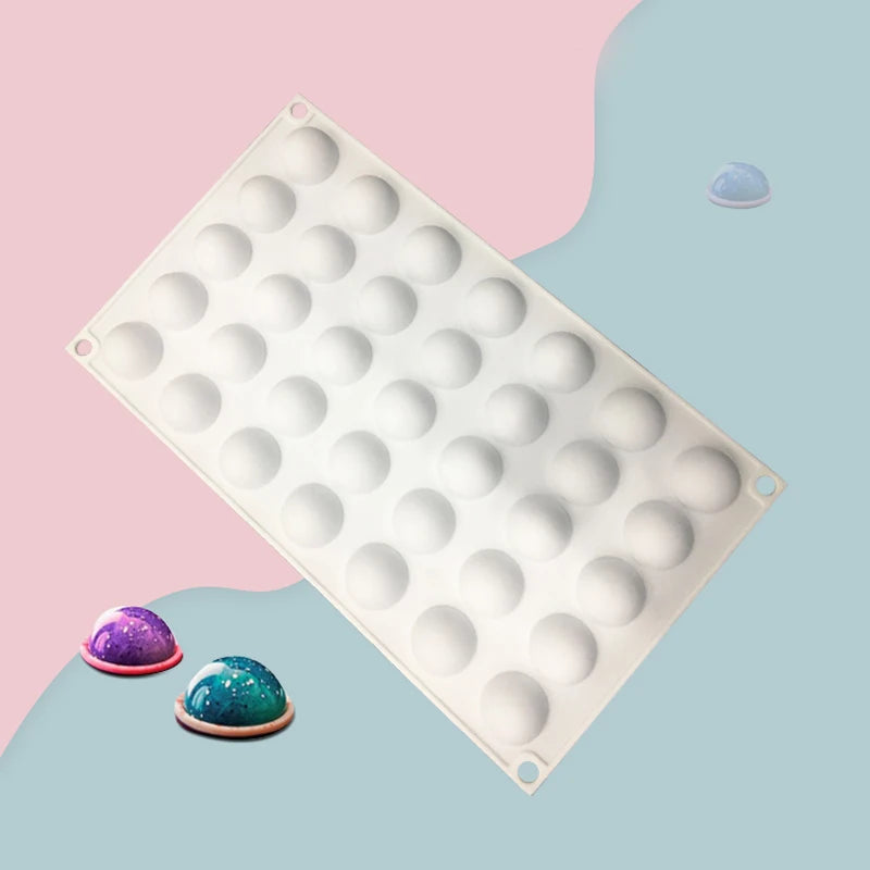 35-Cell Silicone Candy & Chocolate Mold — Jelly, Cake, Ice Cube & Dessert Baking Tool