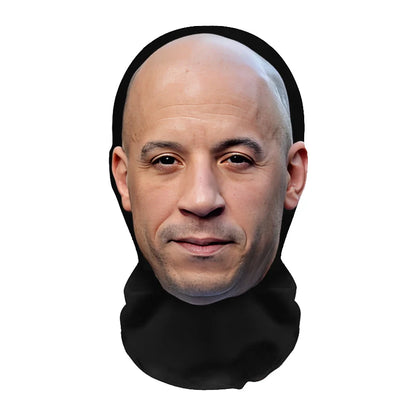 3D Printed Realistic Face Mask - Stretch Mesh Full Head Cosplay Balaclava for Role Play & Hip Hop Costume
