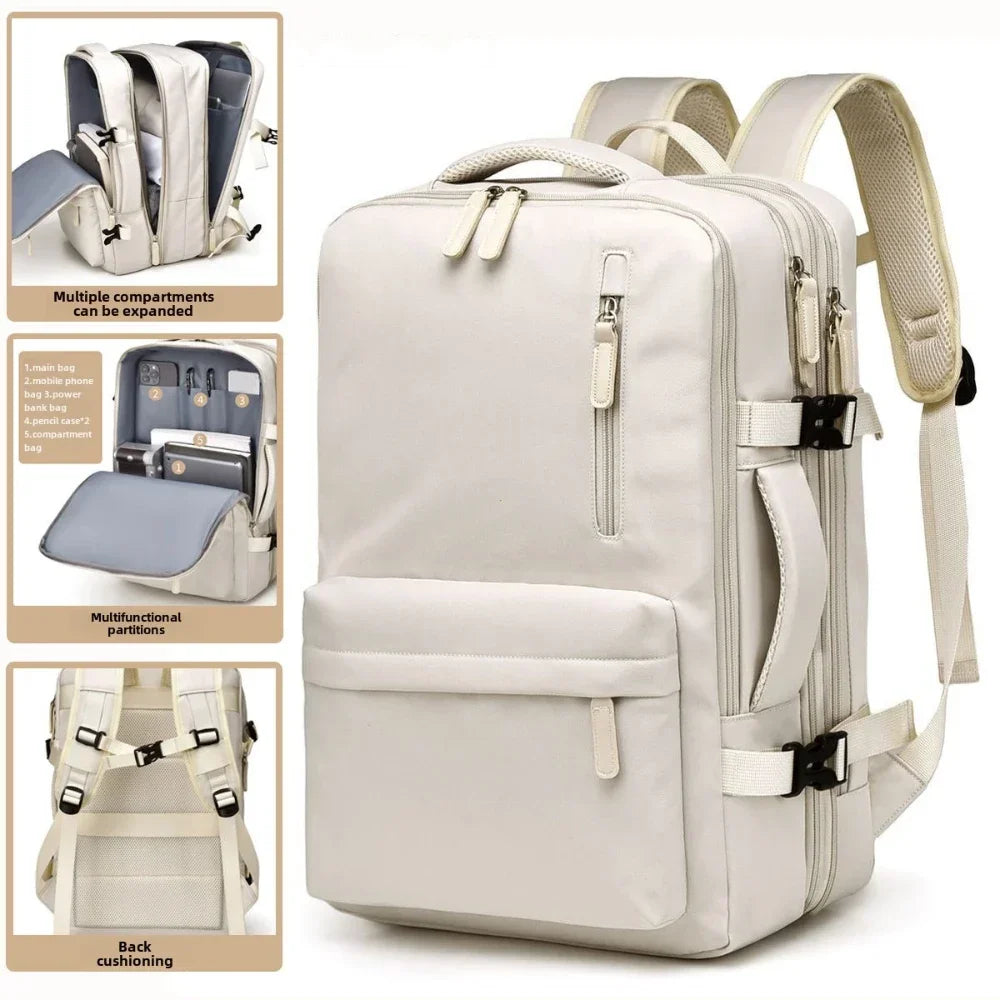 40x30x20 Cabin Backpack — Hand Luggage Laptop Bag for Airplane Travel, School, Men & Women