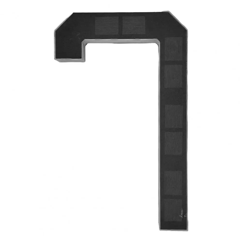 9-Inch Solar House Number Sign - LED Backlit Waterproof Address Plaque with Auto On/Off & No-Drill Installation