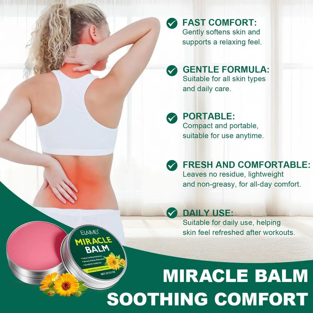 Soothing Moisturizing Miracle Balm – Comforting Joint & Body Cream for Legs, Back, Hands and Feet