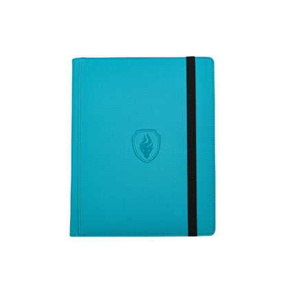 9-Pocket Card Binder – 360 Trading Card Holder Book with Premium PU Cover, Zip Binder for Cards, Durable Side Loading