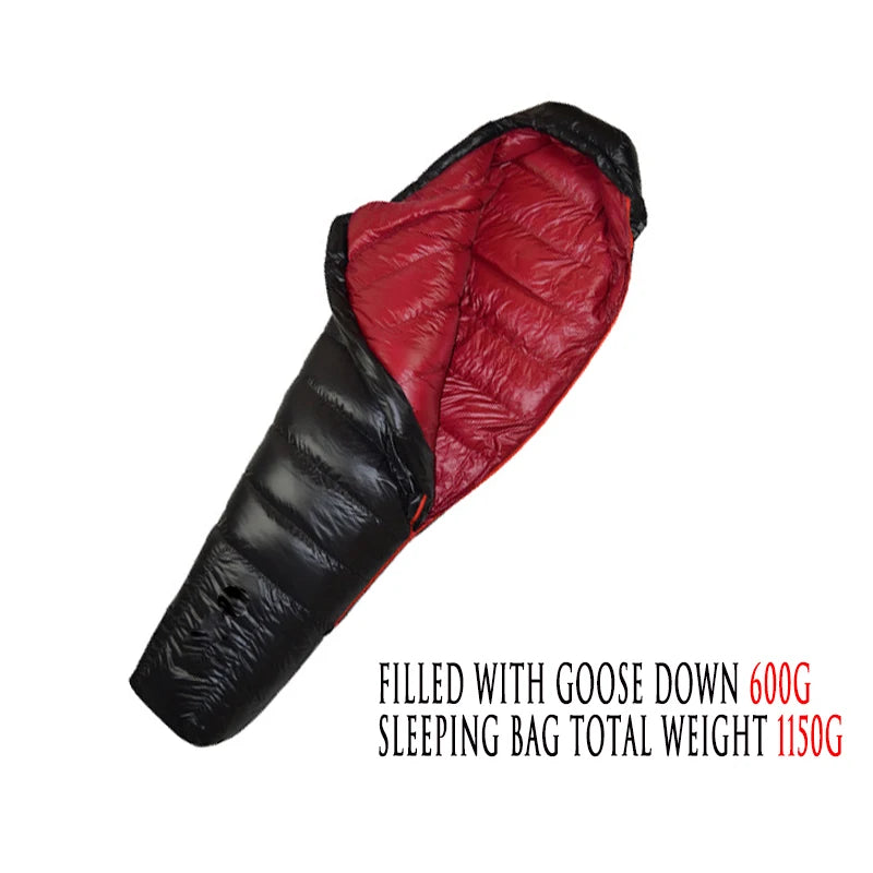 Ultralight Goose Down Sleeping Bag - Warm Adult Camping & Hiking Travel Sleeping Bag