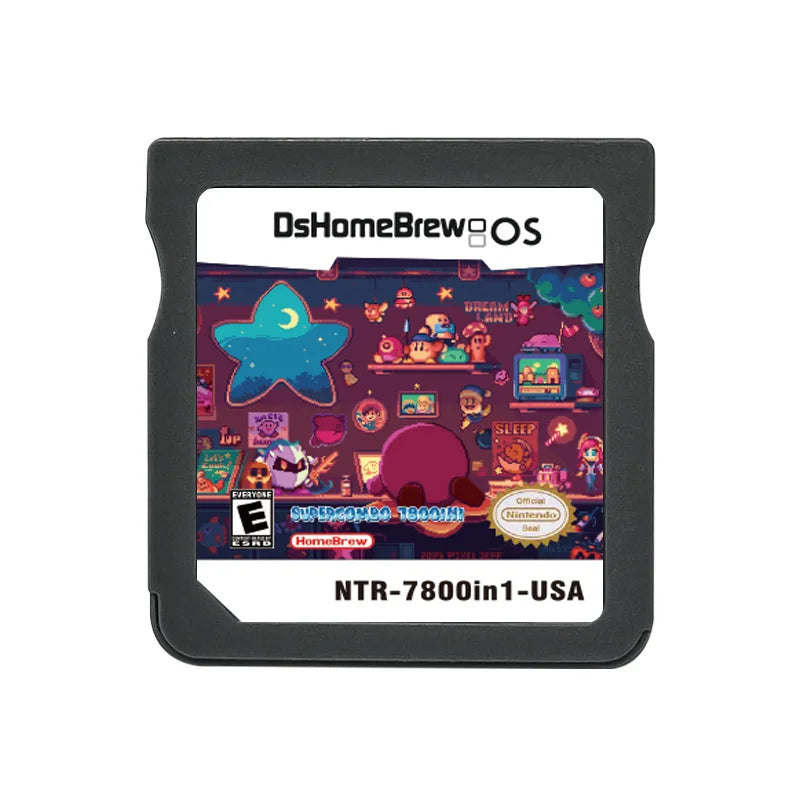 DS 7800-in-1 Memory Card with 64GB TF Card & SDHC Adapter – NDS, NDSL, 3DS XL, 2DS XL Game Console Accessory