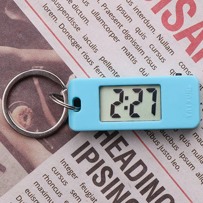 Student Keychain Digital Electronic Pocket Watch - Quiet Test Function with High Light Transmission Glass