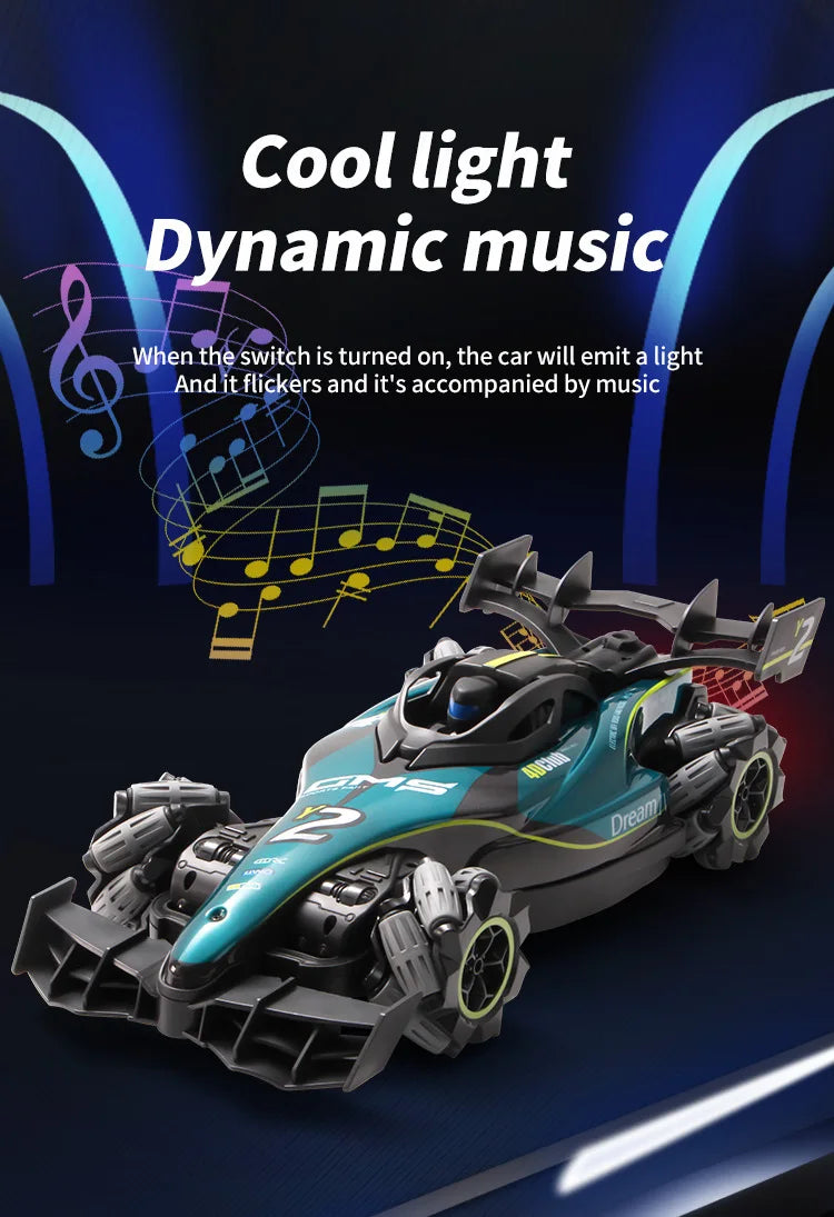 RC Drift Stunt Car - Gesture-Controlled Remote Control Toy with Spray Effects for Kids, Boys & Gift Giving